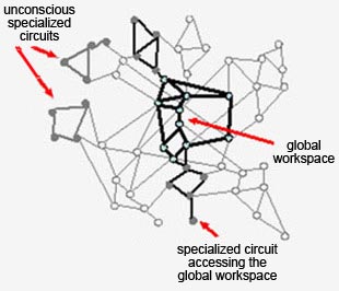 Image result for bernard baars global workspace theory of consciousness